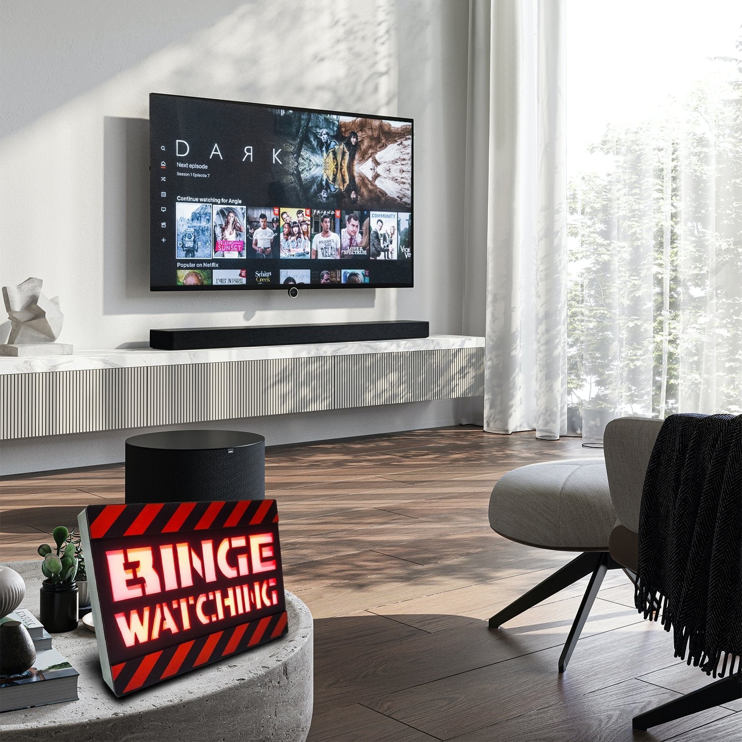 Mad Monkey - Lampe "Binge Watching"