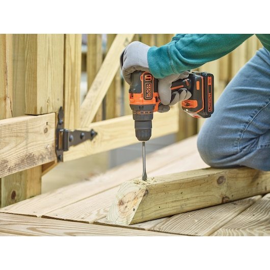 Black+Decker Taladro Inalámbrico 18 Voltios Bdcdd186k-Qw