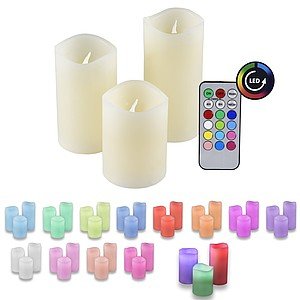 Olympia Ioio Led-Wachskerzen Set Led 48 3er Set