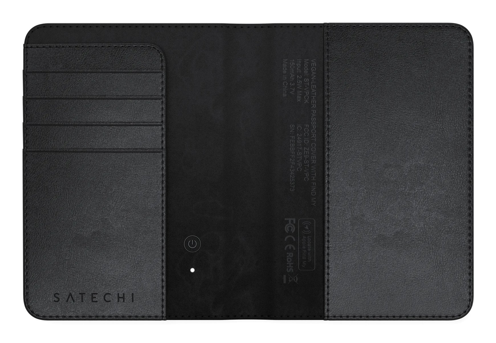 Vegan-Leather Passport Wallet With Find My Negro