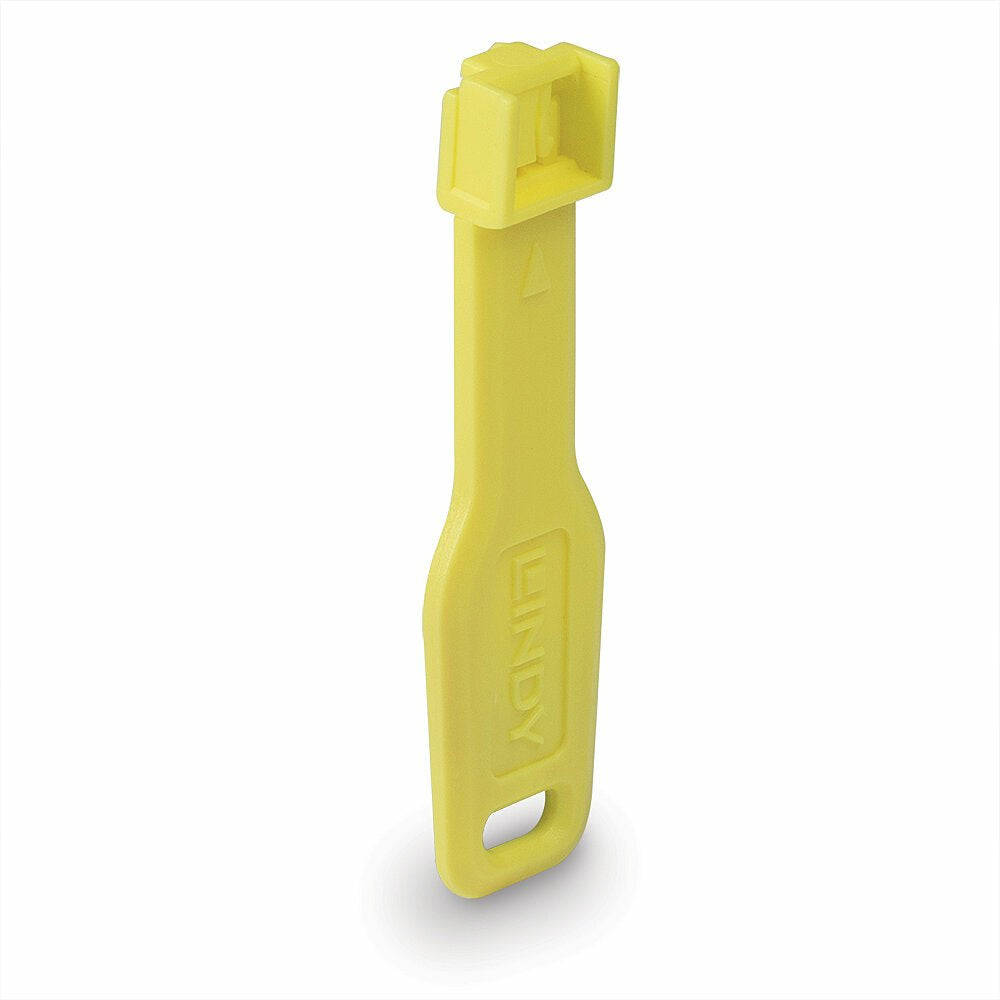 Rj45 Port Locks Yellow, 10x + 1 Key