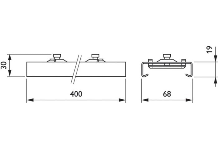 Ll500z Mb-Sw Wh Maxos Schnellabhänger, Stufenlos Verstellbar