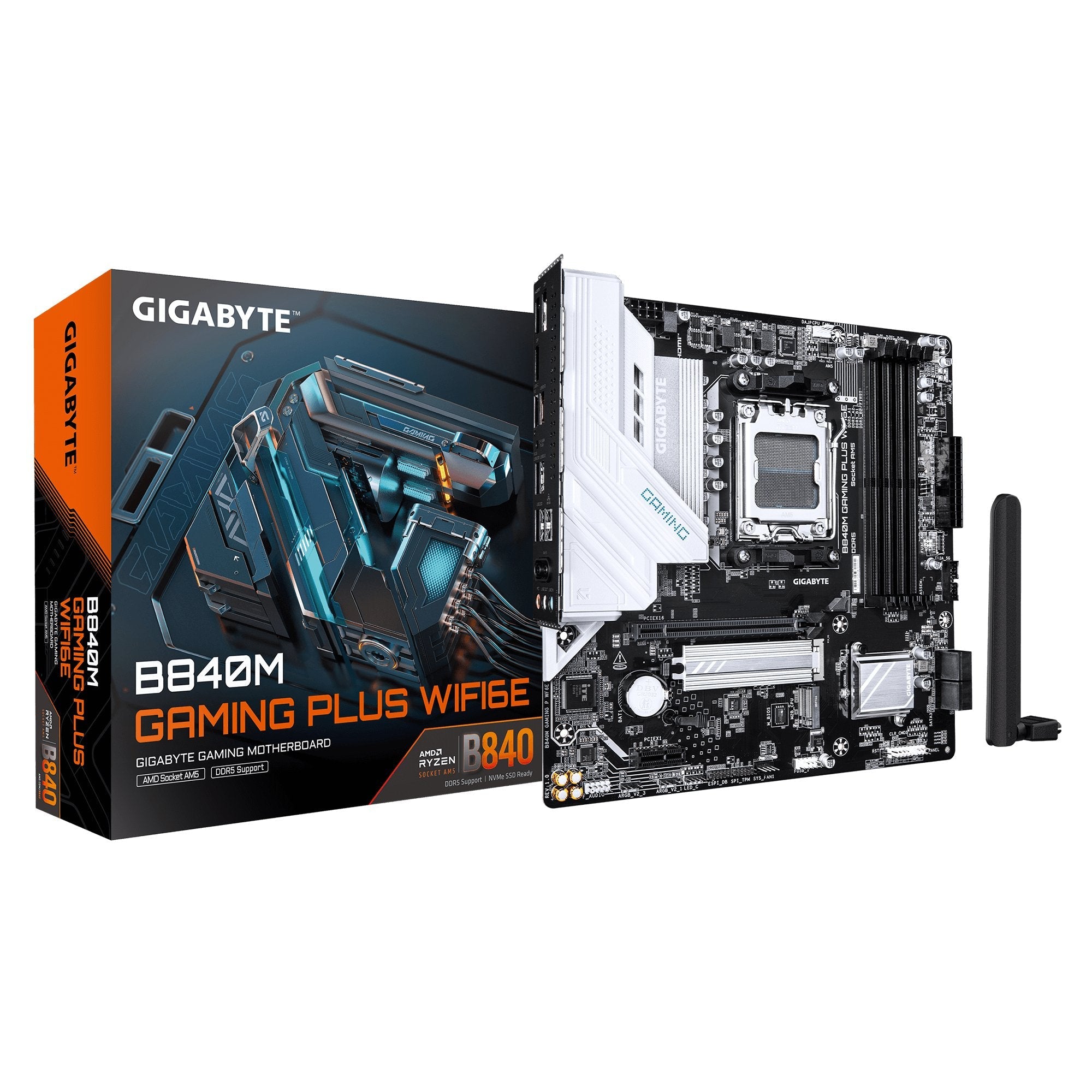 Placa Base  Gigabyte B840m Gaming P Wf6e Am5 4xddr5 4xsata 2xm.2 B840m Gaming P Wf6e