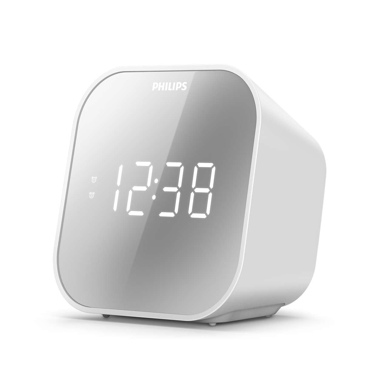 Philips Tar4406/12 Reloj Despertador Digital Blanco