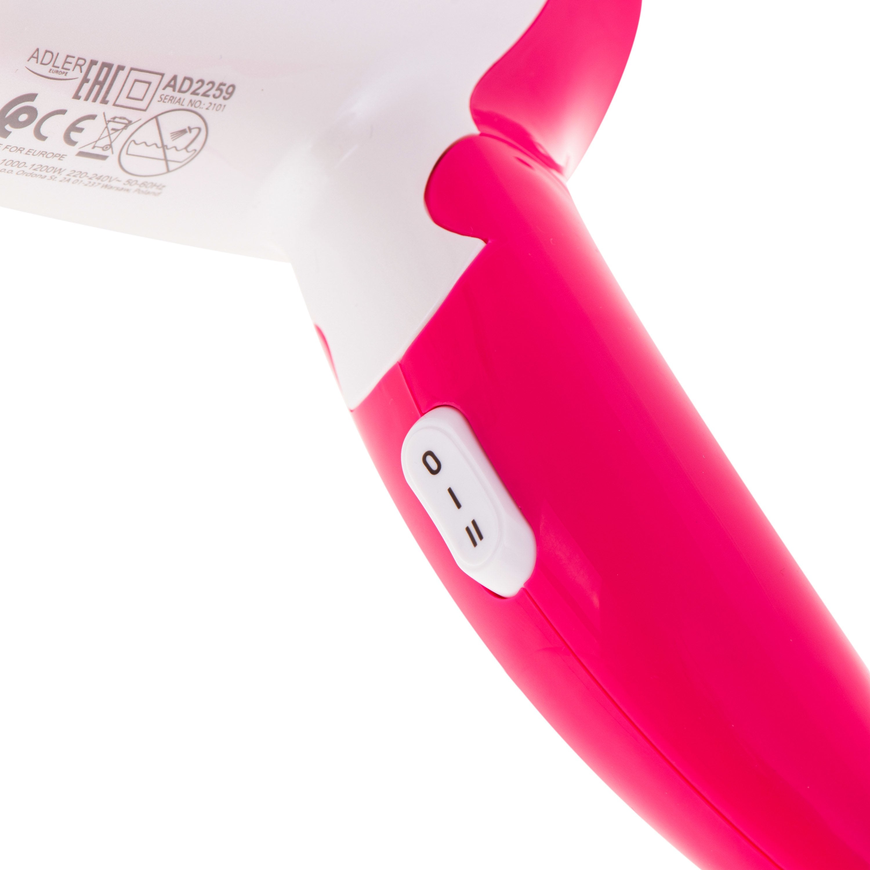 EAN 5903887802246 - Adler AD 2259 secador 1200 W Rosa, Blanco imagen 4