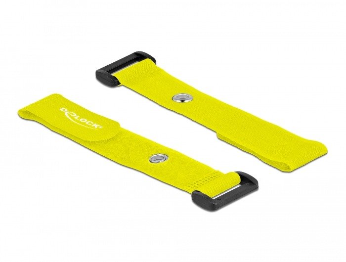 Delock 19547 Presilla Bridas Adherentes Para Cables Amarillo 5 Pieza(S)