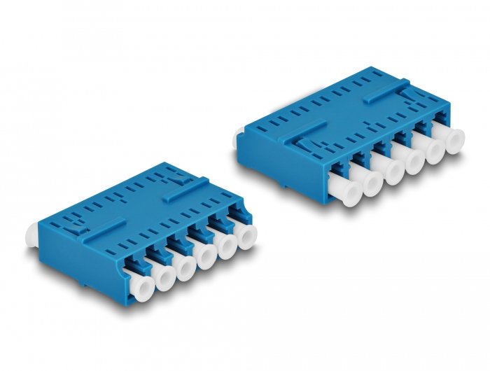 Lwl Kupplung Hd Lc Hexaplex Buchse Zu Lc Hexaplex Buchse Blau