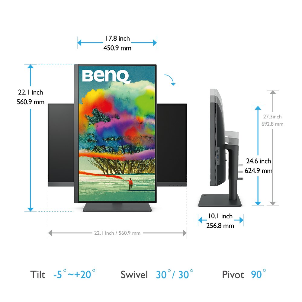 Monitor Led 27" Benq Pd2705u Ips 4k Uhd Hdr10 Hdmi Dp