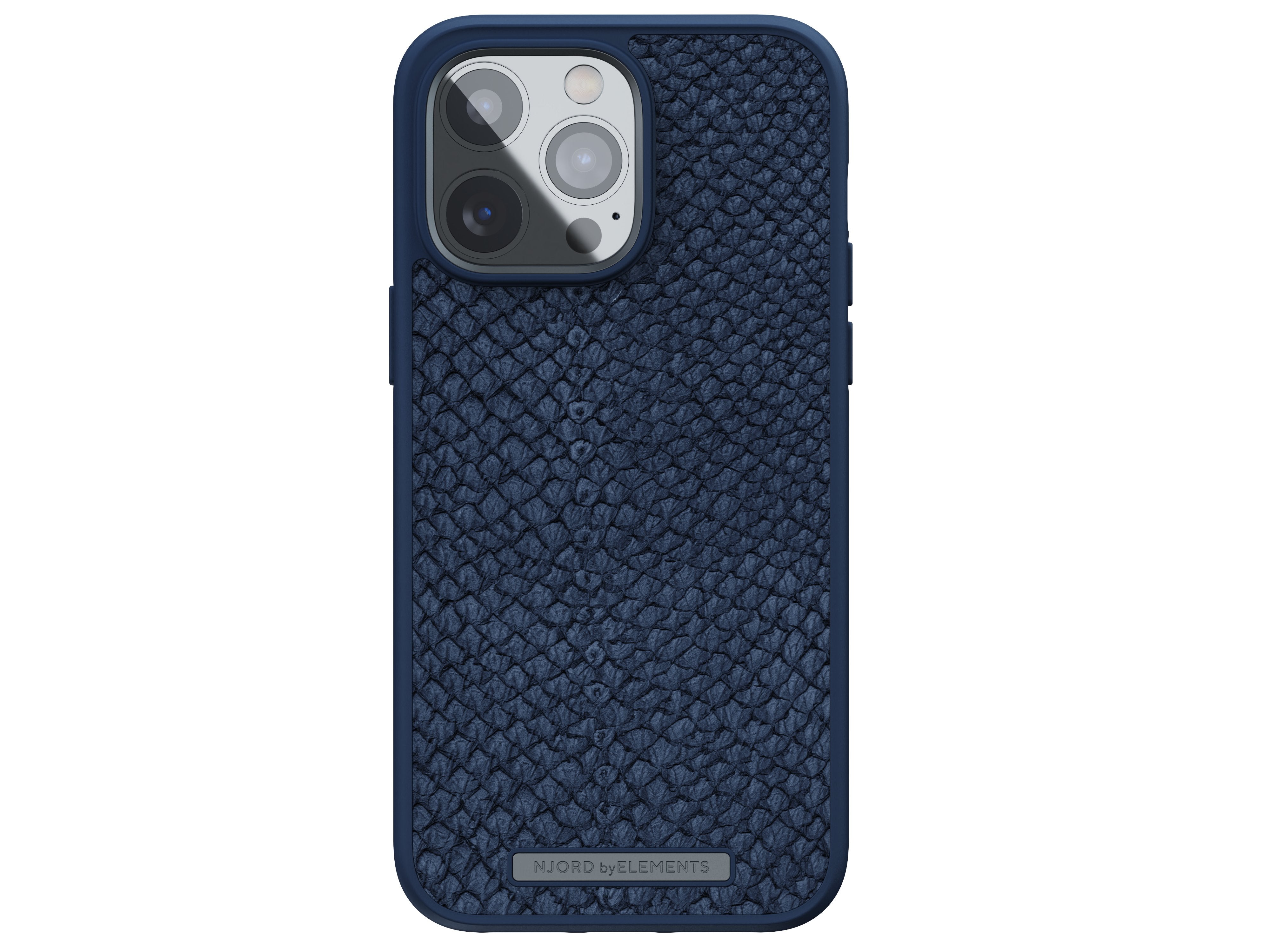 Njord Byelements Salmon Leather Magsafe Case - Iphone 14 Pro Max - Blue