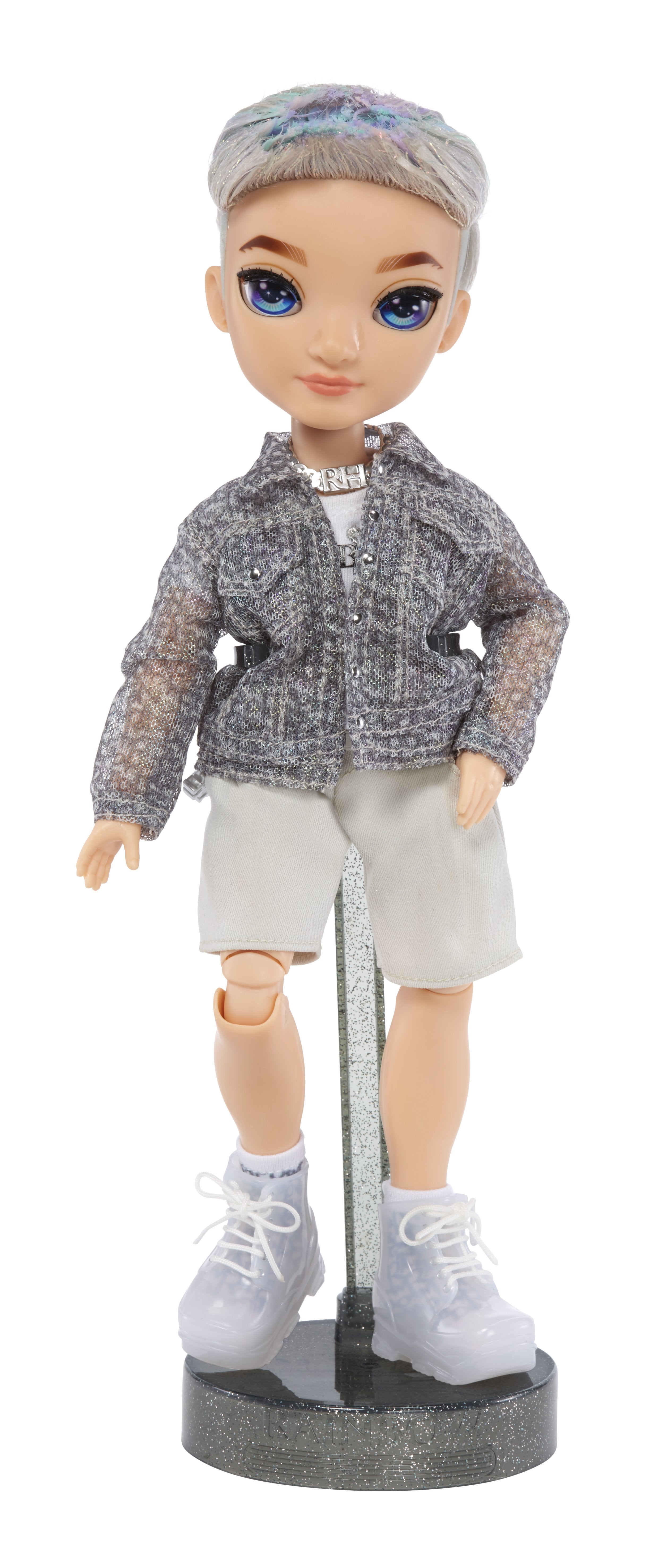 EAN 0035051583165 - Rainbow High Purple Fashion Doll- Aidan Russell imagen 3