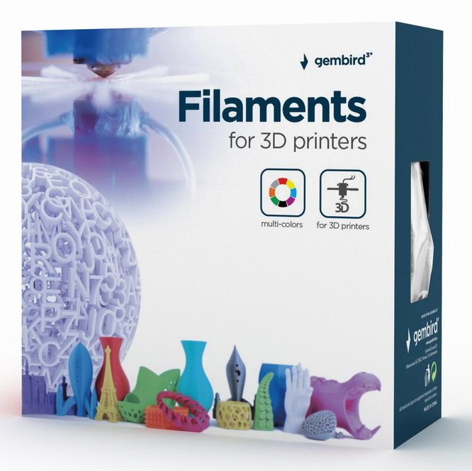EAN 8716309103633 - Gembird 3DP-PLA+1.75-02-W material de impresión 3d Ácido poliláctico (PLA) Blanco 1 kg imagen 2