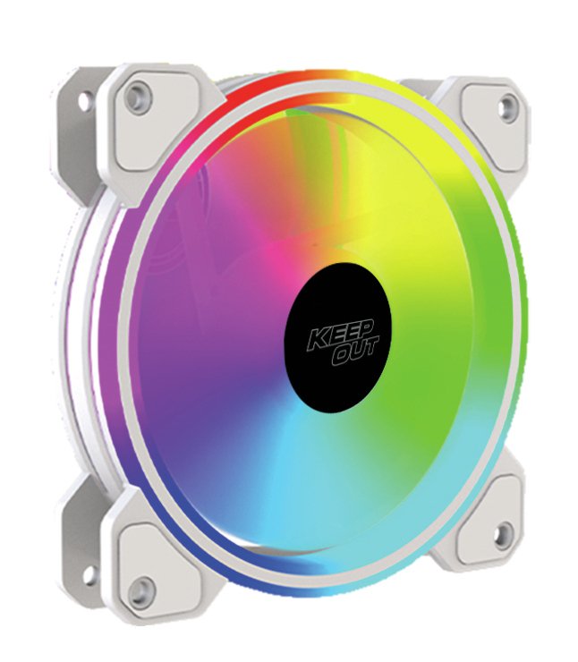 Ventilador Auxiliar Xfc-120dr Argb Blanco Keepout 120mm/ Argb/ Blanco