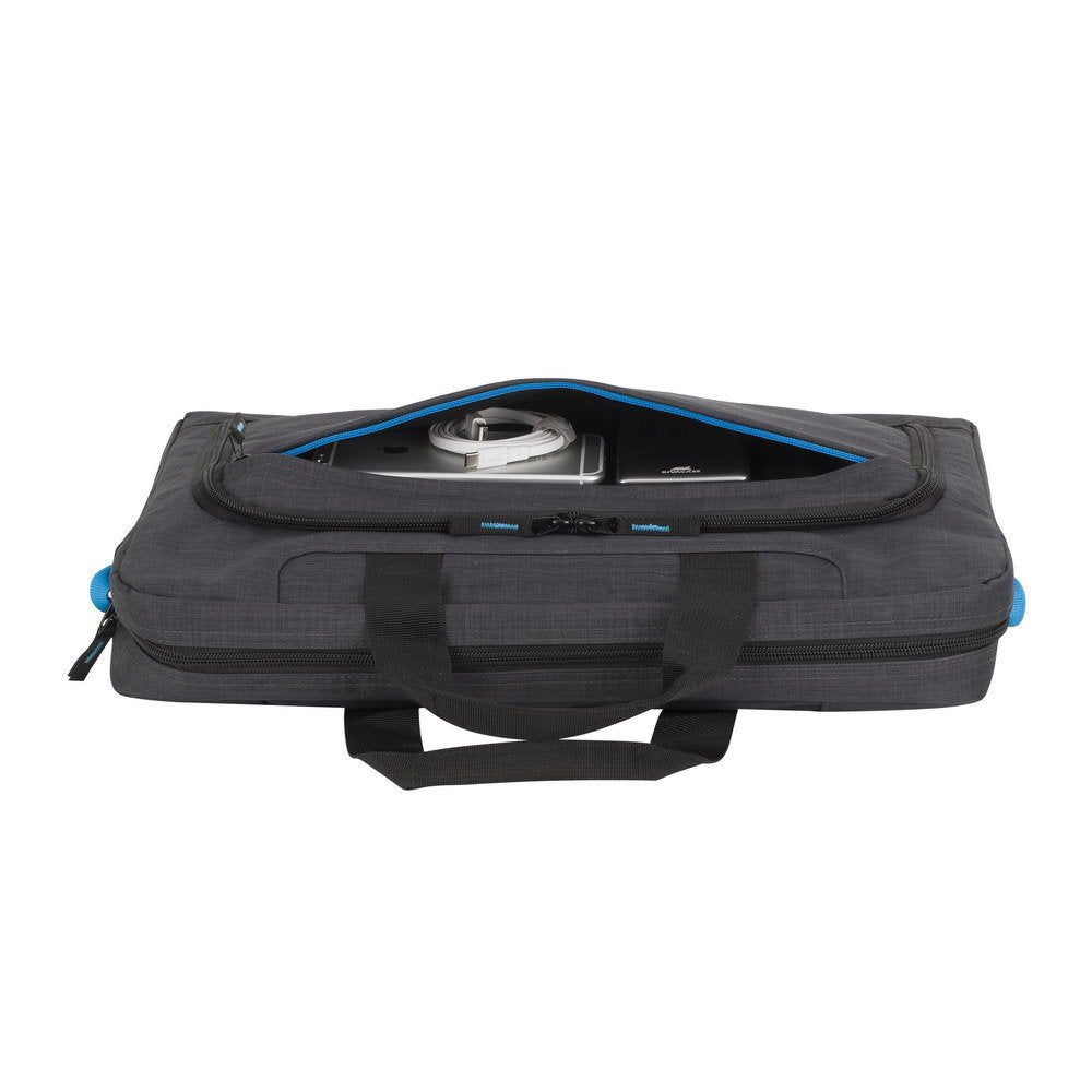 Rivacase Regent 8058 Maletines Para Portátil 43,9 Cm (17.3") Bandolera Negro, Cian