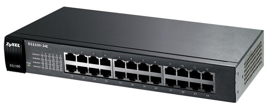 Switch Zyxel 24x Fe Es1100-24e Metall