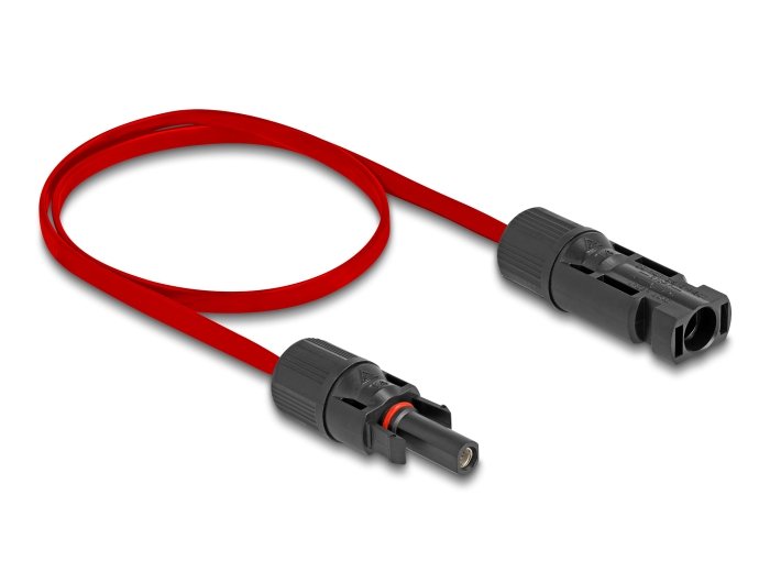 Delock Dl4 Solar Flachbandcable Mecker > Hchse 60cm Rojo