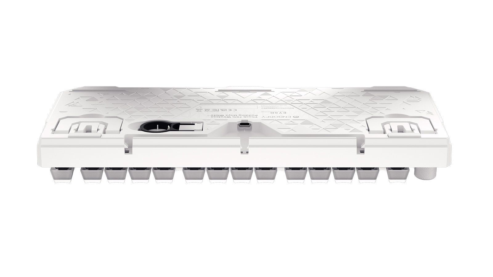 Teclado Alemán Endorfy Thock 75% Rf Inalámbrica + Usb Qwertz Blanco