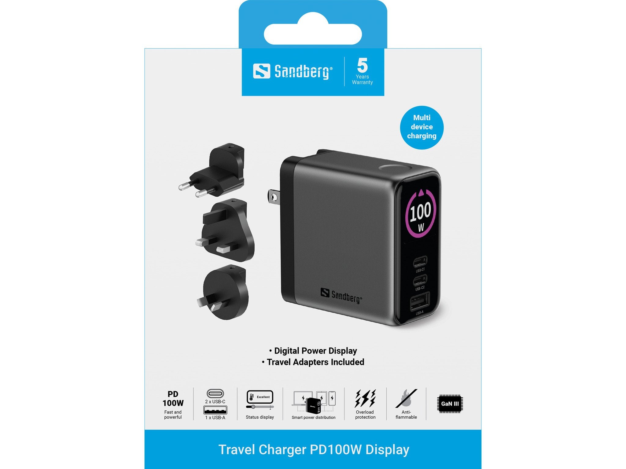 Travel Charger Pd100w Display