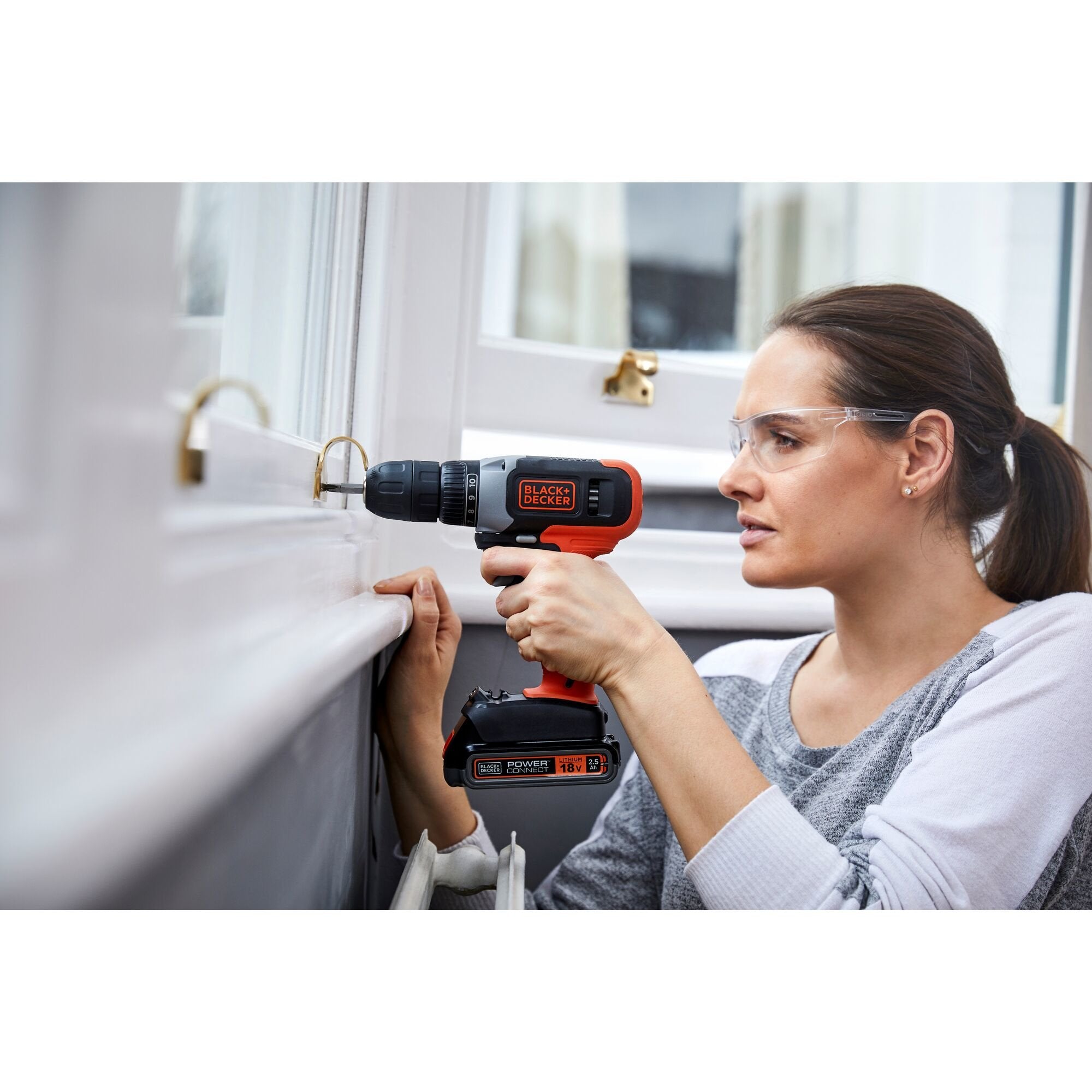 Negro+Decker Taladro/Atornillador Inalámbricobcd001c1, 18volt Bcd001c1