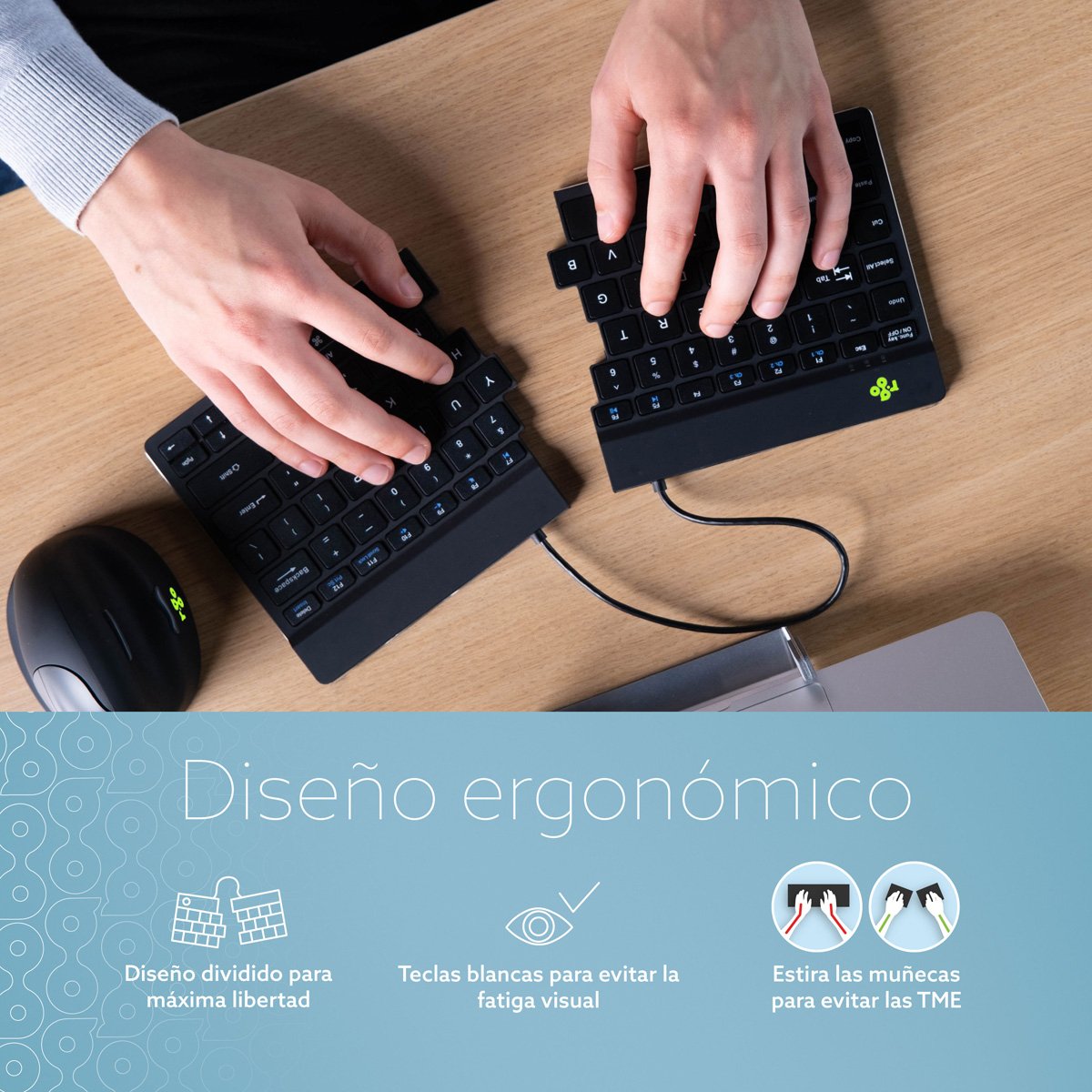 EAN 8719274491705 - R-Go Tools RGOSBUSWLBL teclado Oficina Inglés de EE. UU. imagen 9