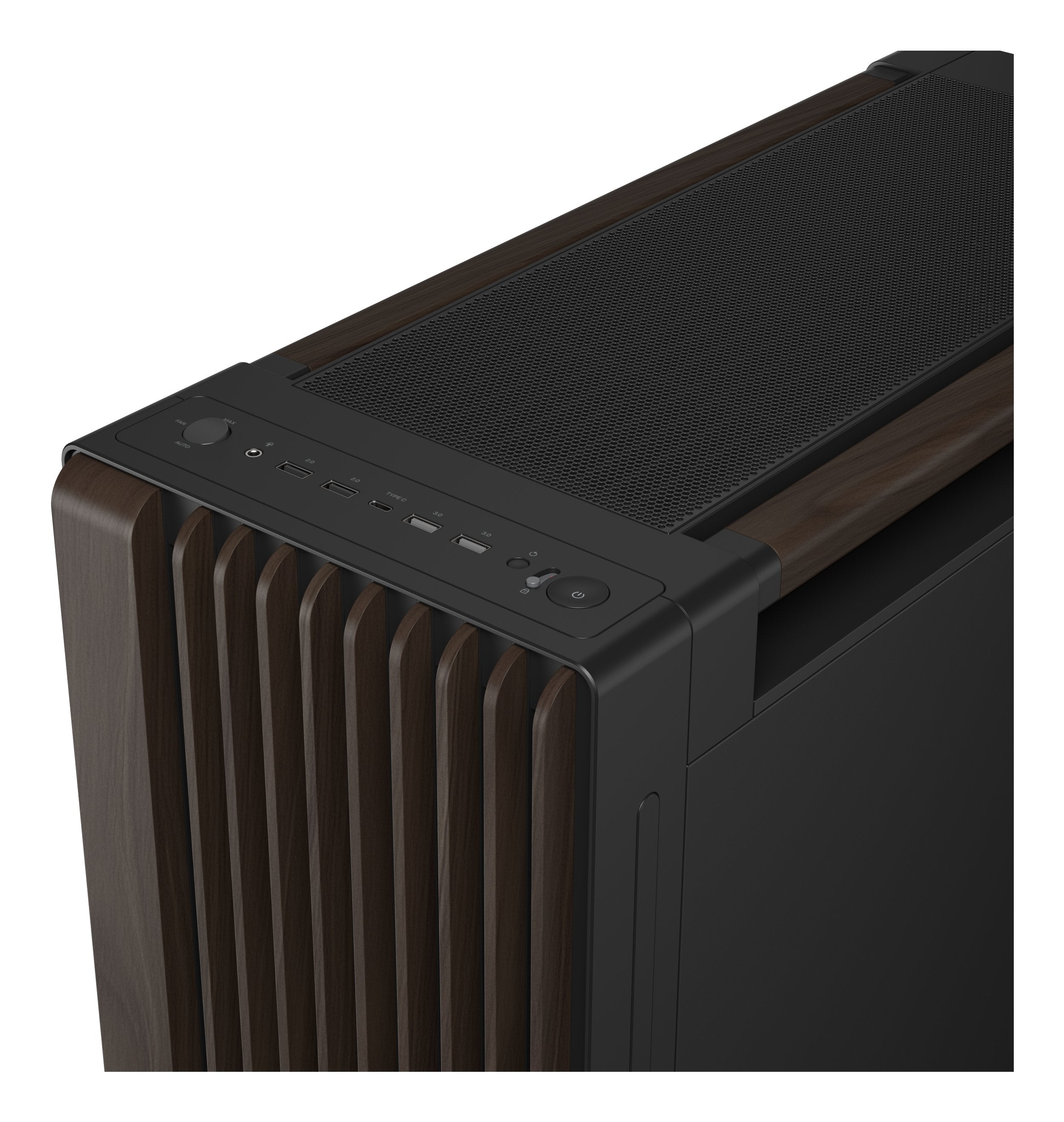 Caja  Pc Asus Geh Proart Pa602 Walnut Wood Tg Pwm Modern Negro