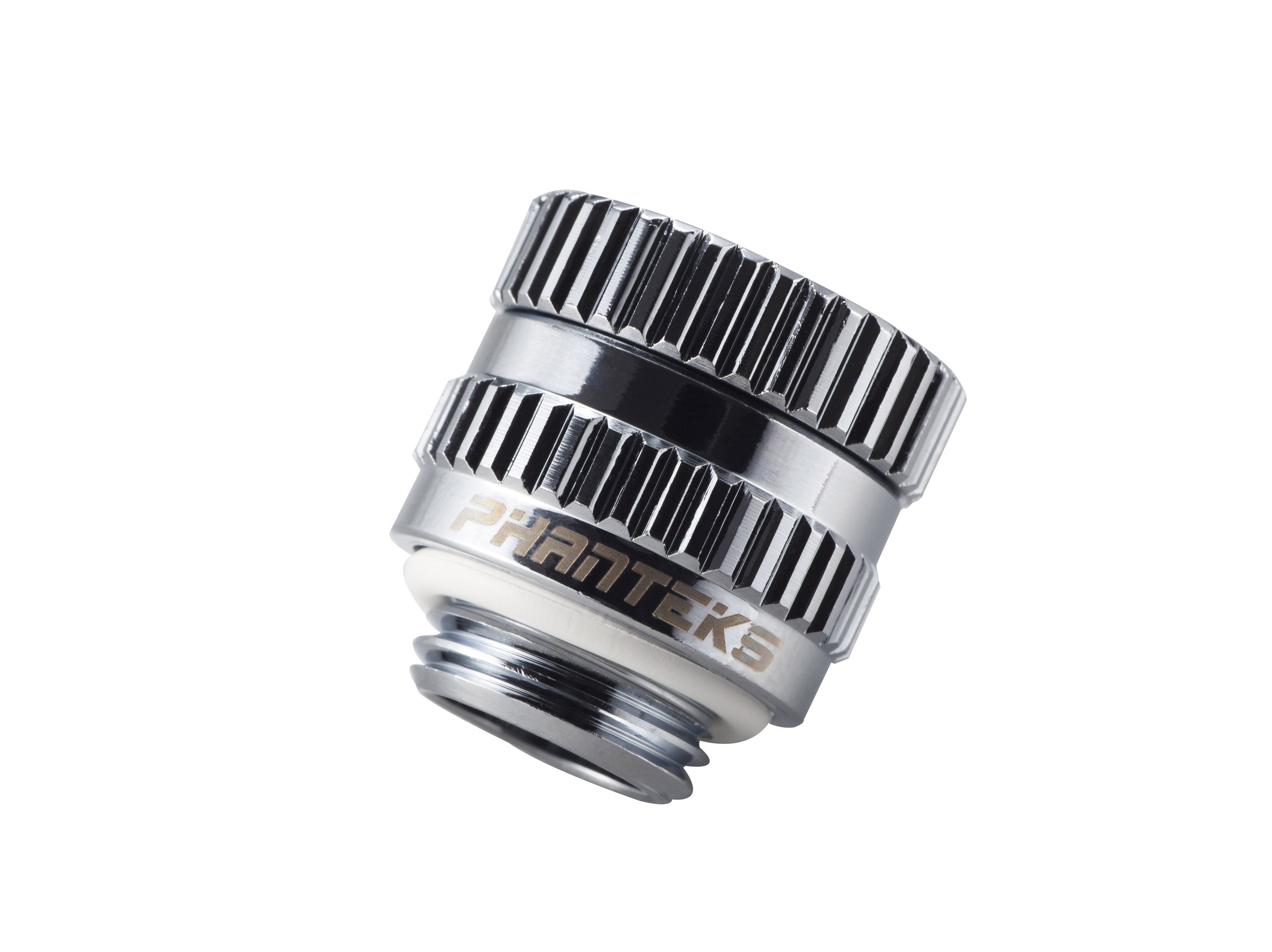 Phanteks Glacier M-F Rotary Adapter Straight G1 4 Inch Male To G1 4 Inch Female, Chrome Plata