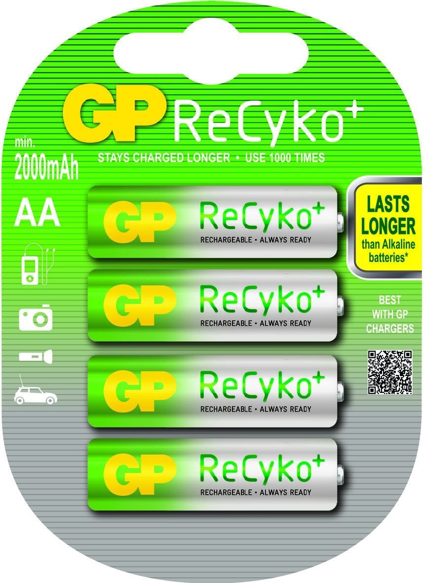 Pila Recargable Recyko+ Aa R6 2000mah (Blister 4 Pilas) Gp