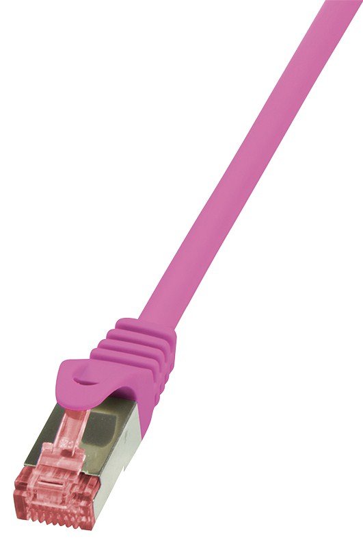 Logilink Cable De Red Cat6 S/Ftp Awg27 Pimf Rosa 1,00m