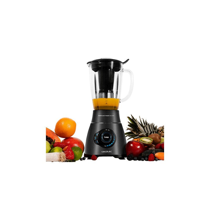 Batidora De Vaso Power Black Titanium 1800 Smart 1800w 9 Velocidades Capacidad 1.8l