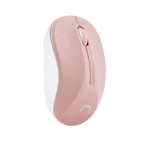 Natec Raton Toucan Óptico Inalámbrico Rosa-Blanco