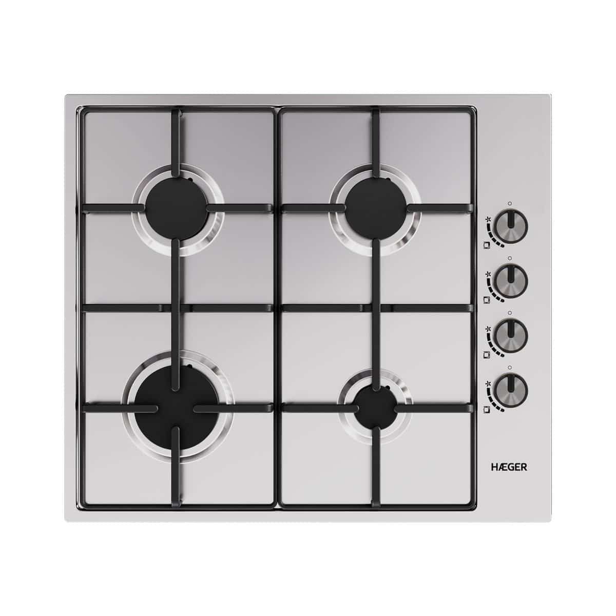 EAN 5608475031953 - Haeger PG-4GI.008A hobs Acero inoxidable Integrado 60 cm Encimera de gas 4 zona(s) imagen 1