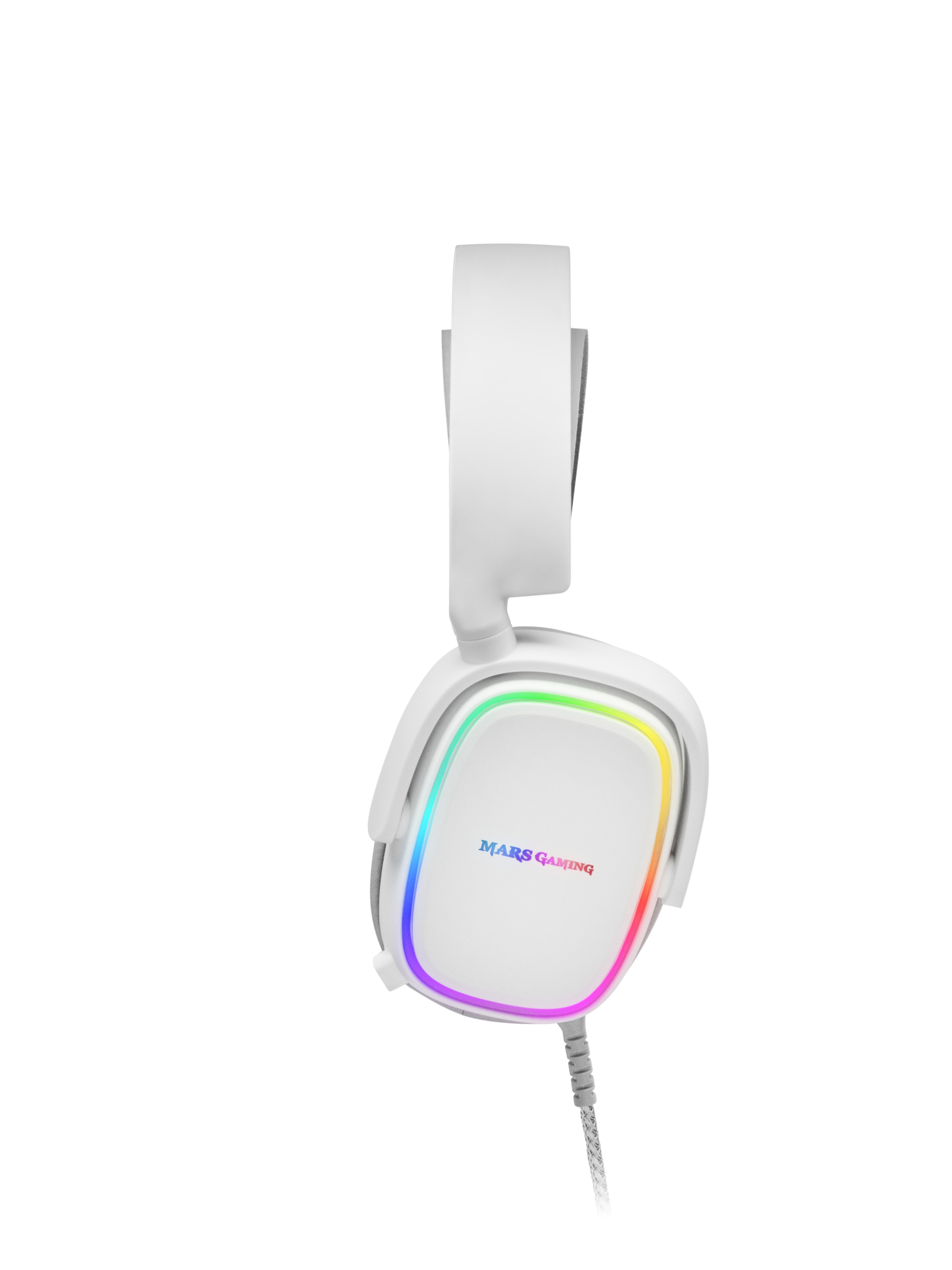 Auriculares Gaming Con Micrófono Mars Gaming Mhaw Jack 3.5 Blancos