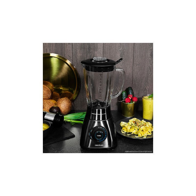 Batidora De Vaso Power Black Titanium 1800 Smart 1800w 9 Velocidades Capacidad 1.8l