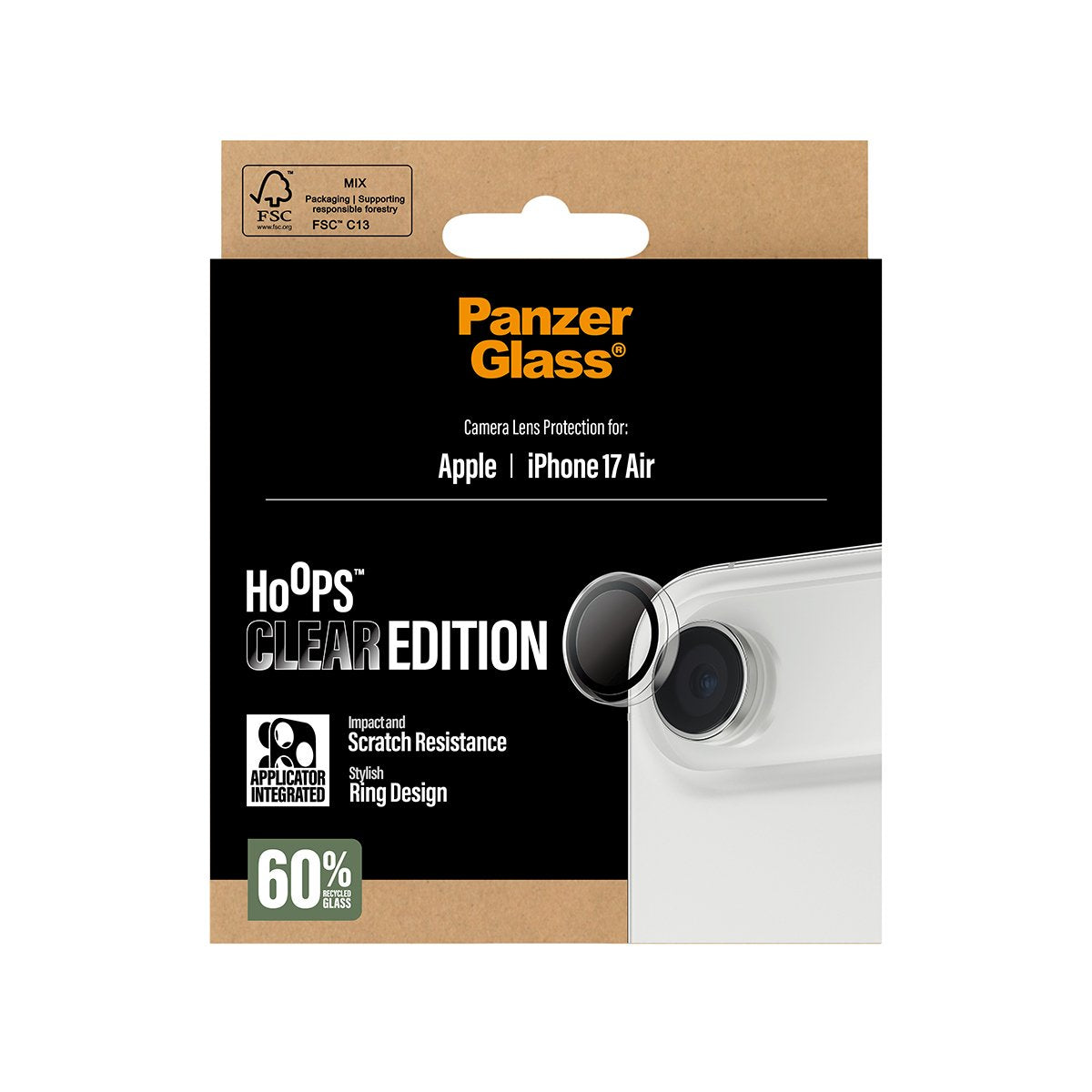 EAN 5715685027871 - PanzerGlass ® Hoops® Transparent Camera Lens Protector iPhone 17 Air Protector de pantalla Apple 1 pieza( imagen 3
