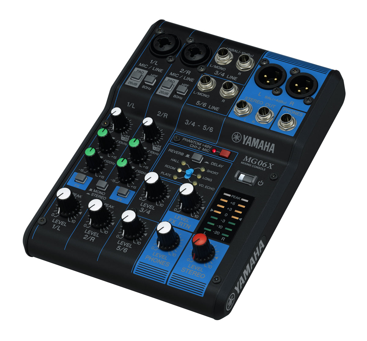 Yamaha Mg06x Audio Mixer 6 Channels Black