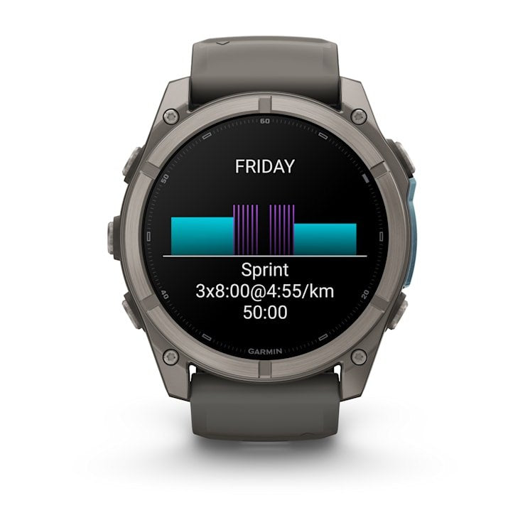 Fenix 9 51mm, Amoled, Pebble Gray, Bare Ti,Emea/Aus/Afr