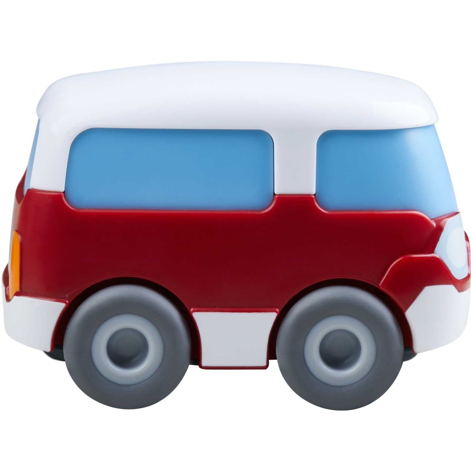 Haba Kullerbü - Autobús Rojo, Vehículo De Juguete Blanco/Antracita 1306689001