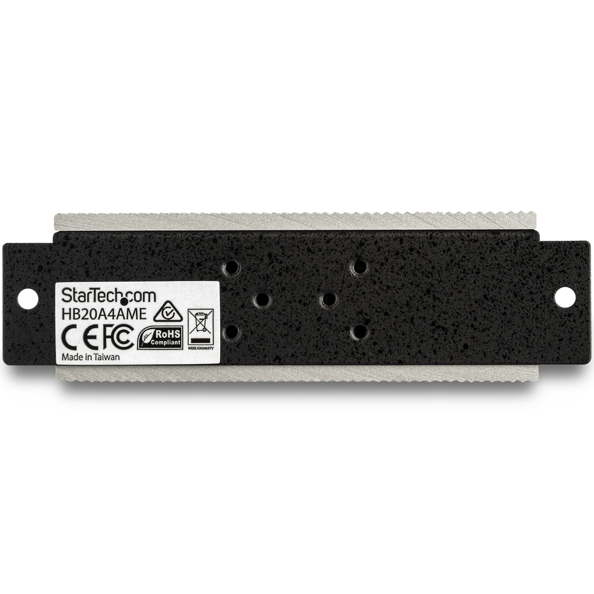 Startech.Com Concentrador Usb 2.0 De 4 Puertos - Hub Industrial De Metal(4xusb-A) Con Esd Y Protección Contra Picos - Temperatura De Funcionamiento Extendida -40 A 85&Deg;C - Instalación En Rieles Din/Pared/Escritorio