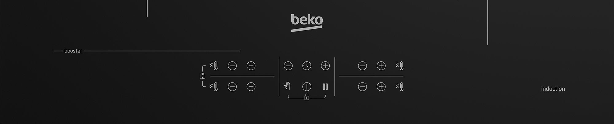 Beko Hii64200sfmt Hob, Induction, Width 59cm, 4 Cooking Zones, Touch Control, Black
