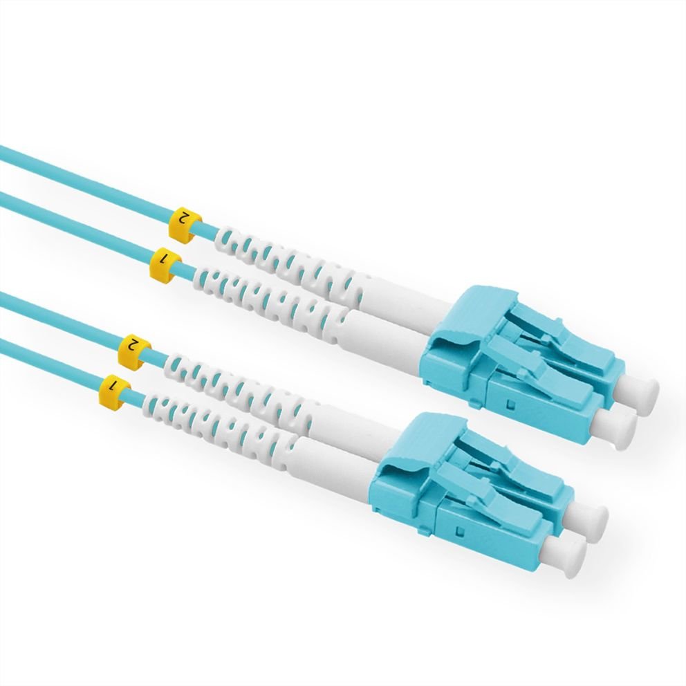 Value Lwl-Cable 50 125m Om3, Lc Lc, Low-Loss-Stecker, Trkis, 20 M