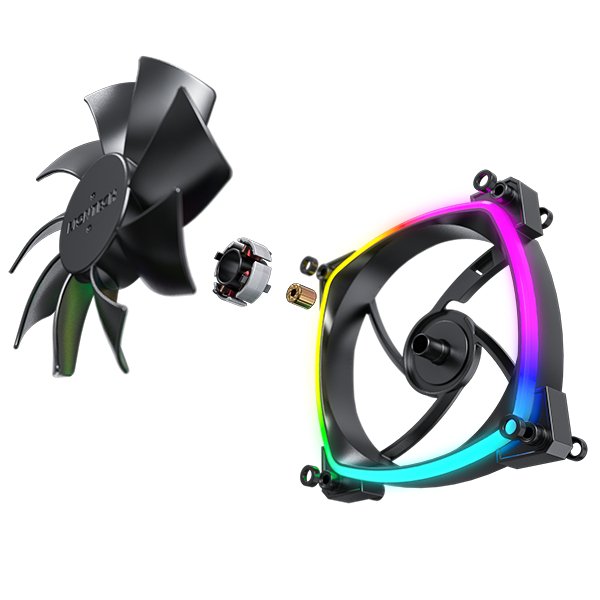 Montech Ax120 Pwm Argb Ventilador - 120mm, Negro