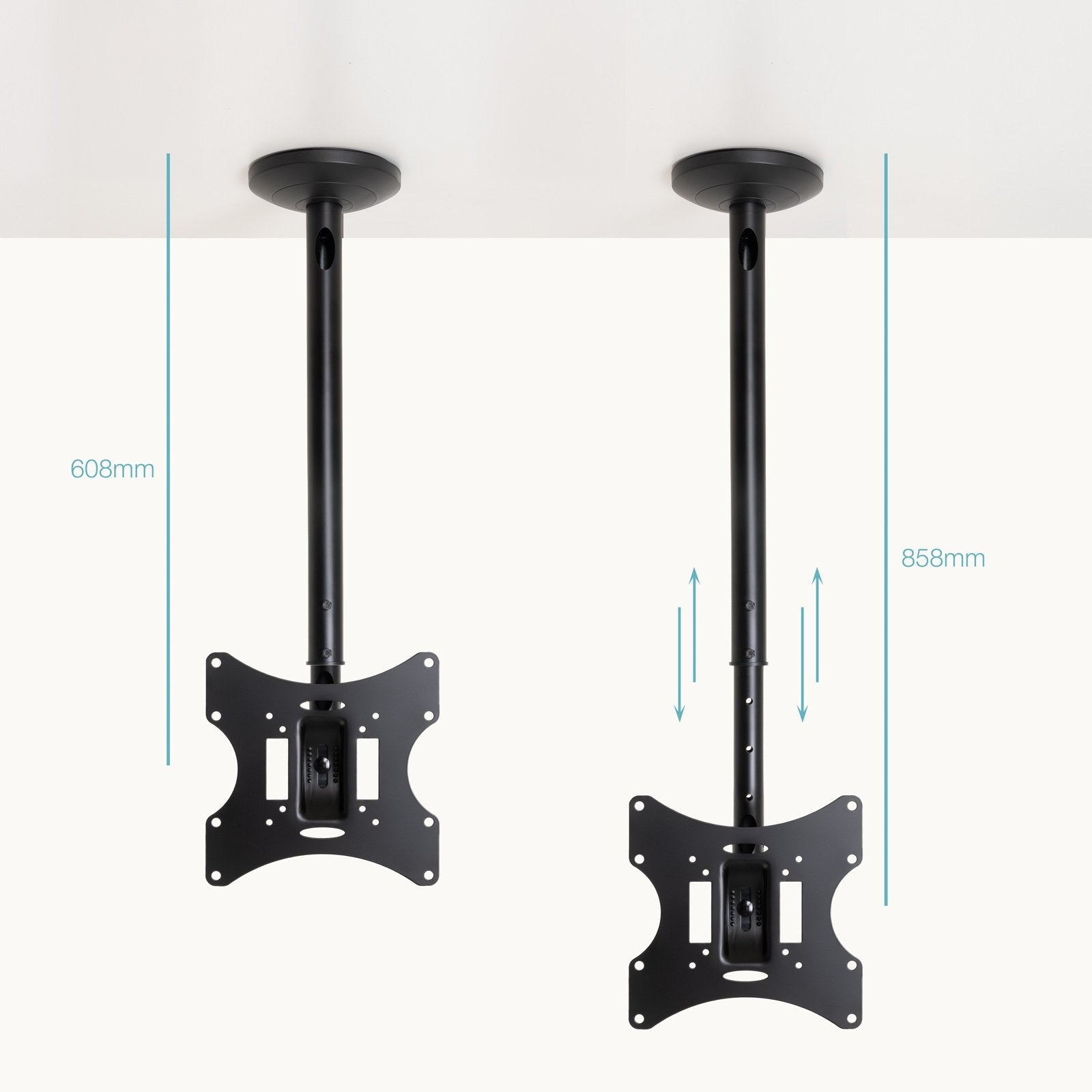 Soporte Techo Tooq Giro 180 Pantallas 23-42" Negro