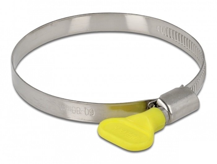 Schlauchschelle Mit Flügelmutter 60 - 80 Mm 10 Stück Gelb