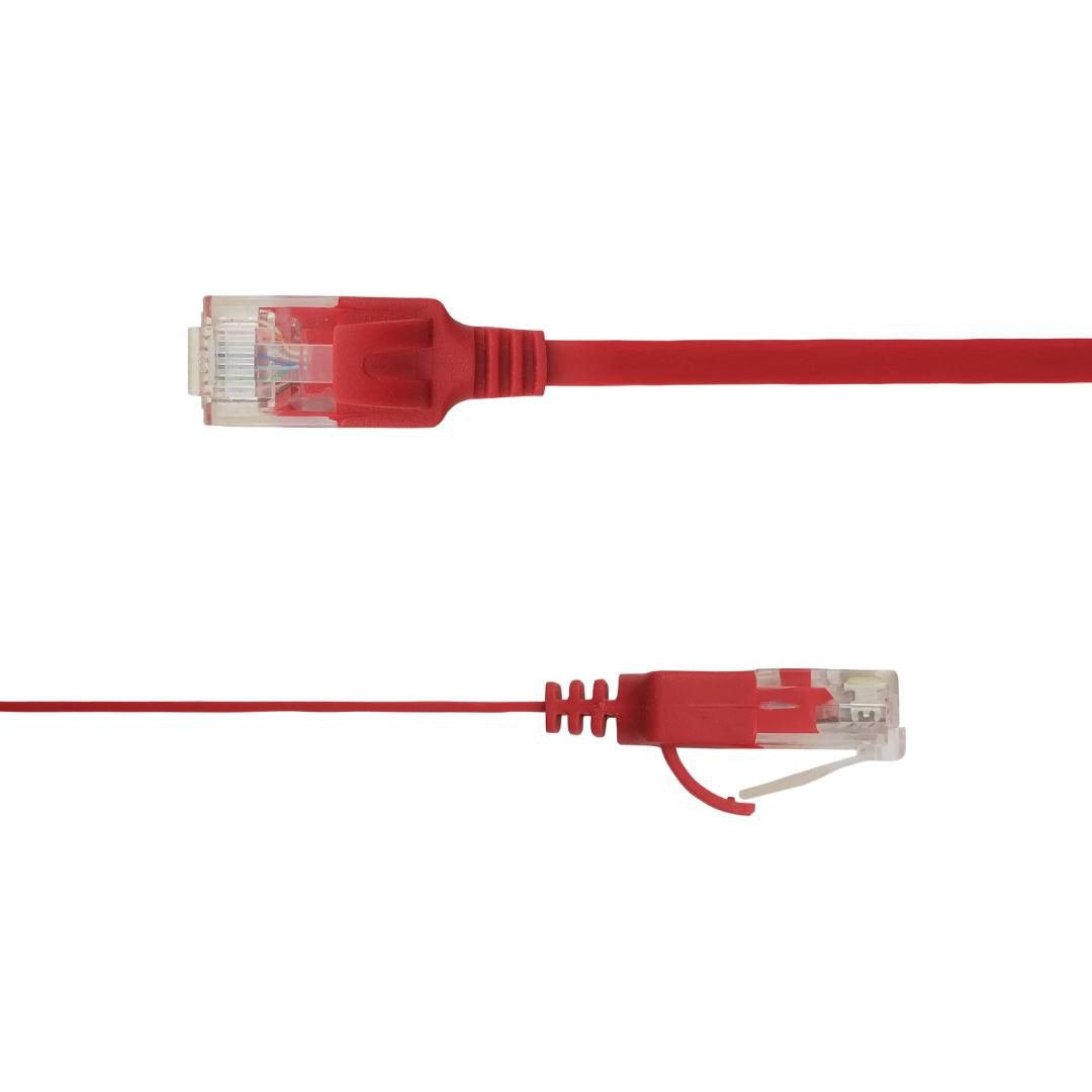 Flat U/Utp Cat6a Red 4m Awg 34/7, Pvc, 1x4mm Utp-Fl6a-00400-Rd