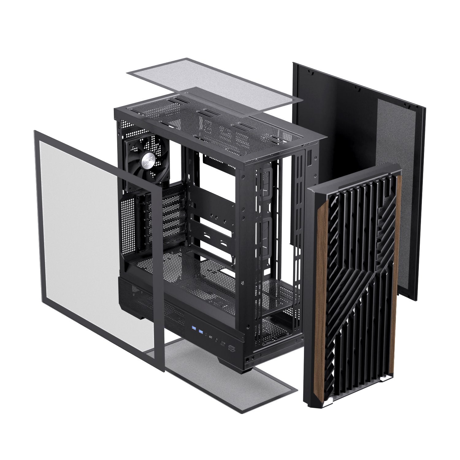 EAN 6977277360134 - Einarex EXCS-PL-800C-B carcasa de ordenador Midi Tower Negro imagen 9