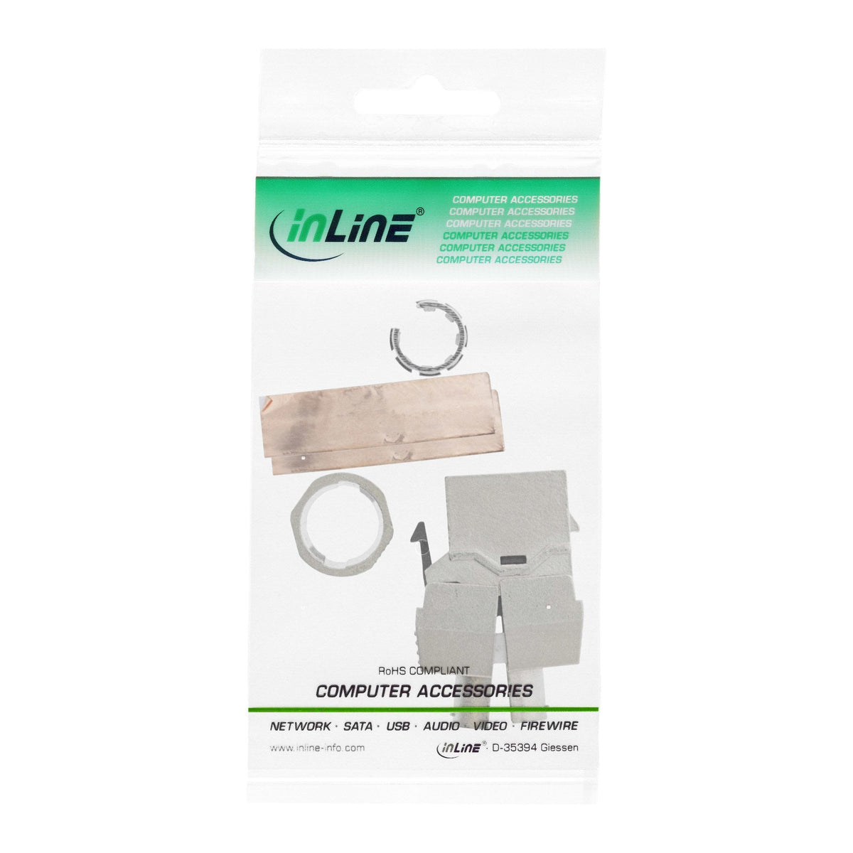 Módulo Inline Rj45 Keystone Jack Cat.8.1