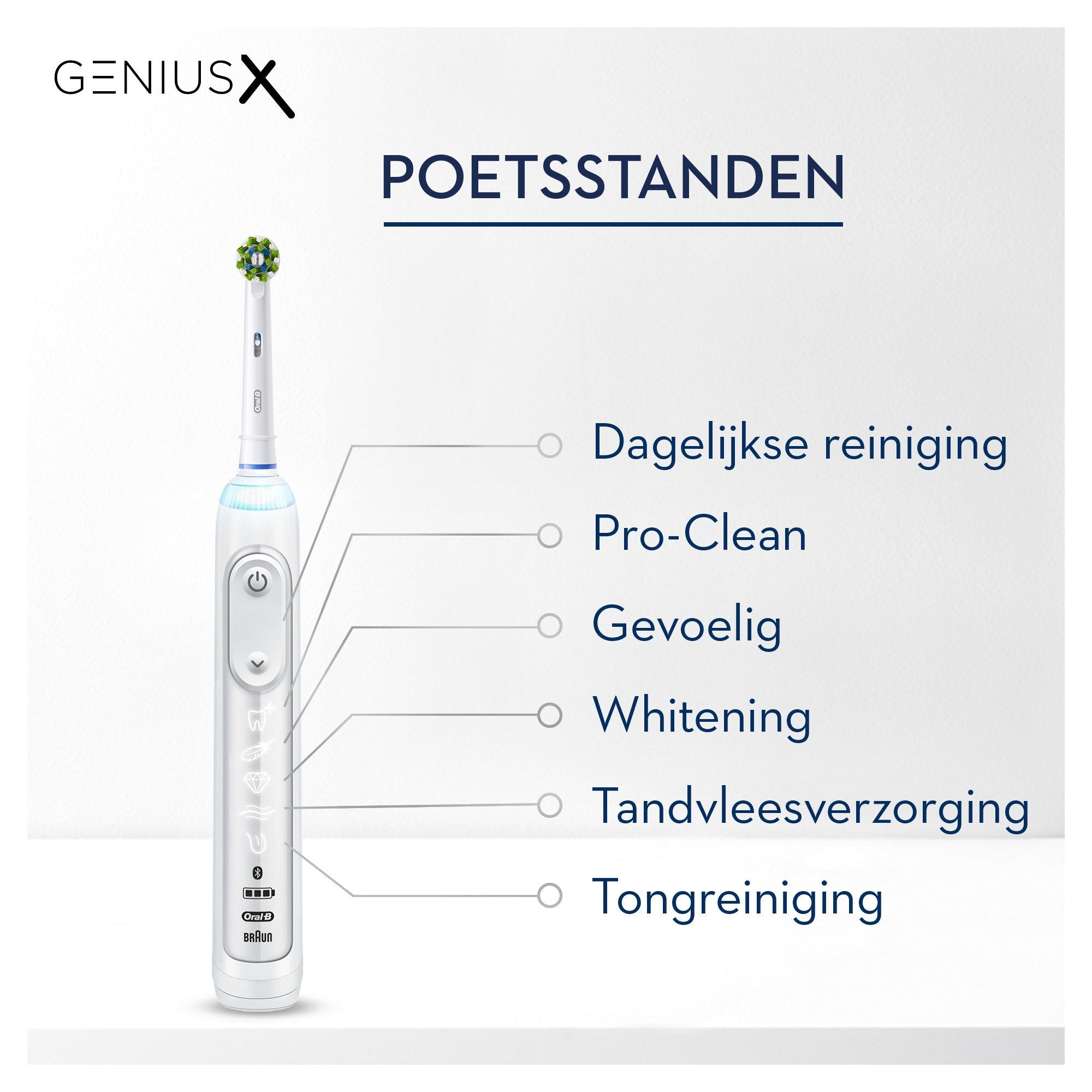 EAN 4210201396901 - Oral-B Genius X 80354126 cepillo eléctrico para dientes Adulto Cepillo de dientes oscilante Blanco imagen 10