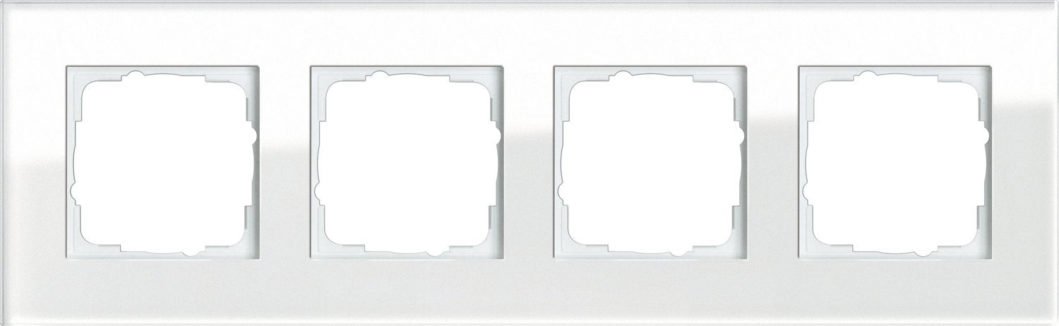 Gira 021412 Rahmen 4f Glas Weiss Esprit