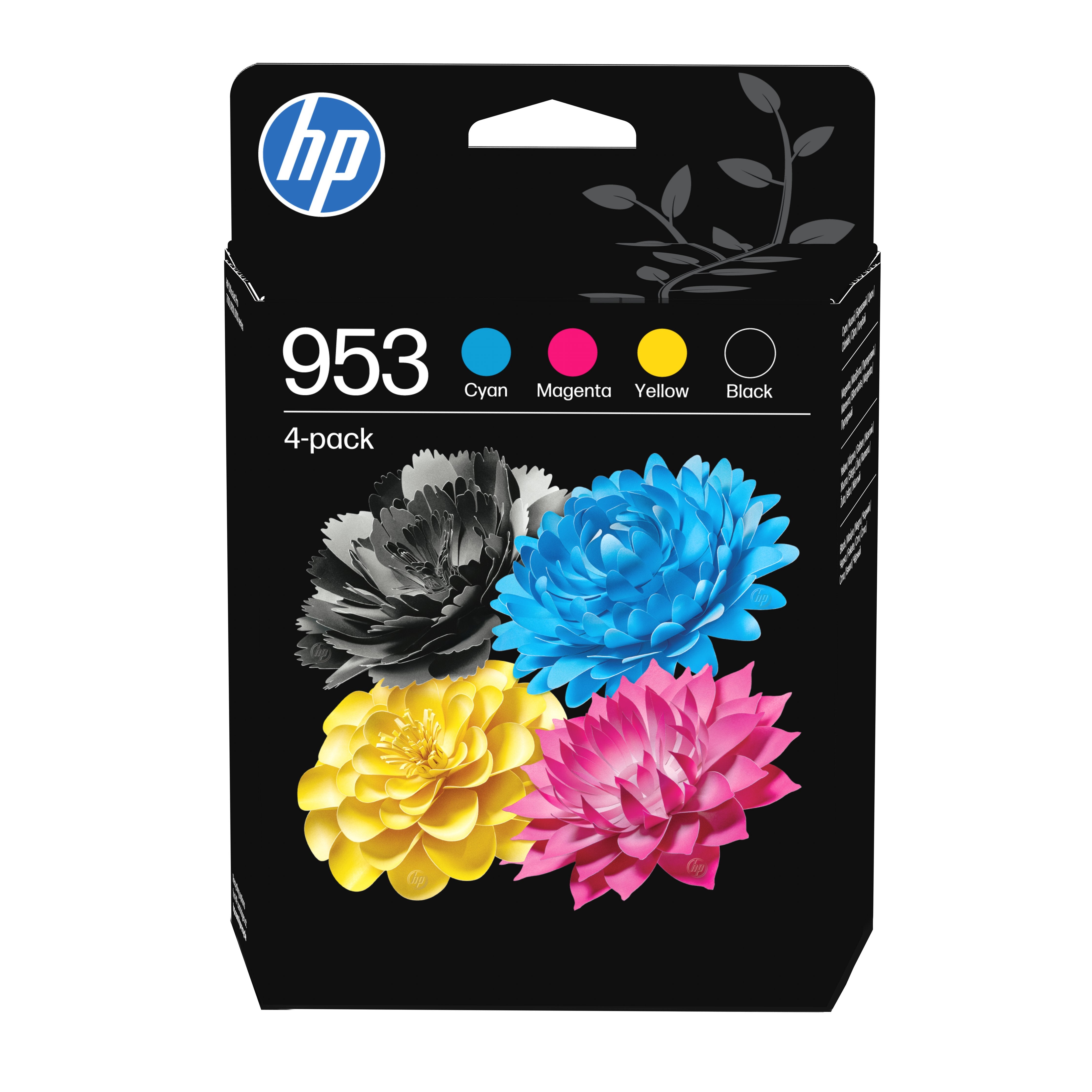 EAN 0195122352196 - HP 953 4-Pack CMYK(4) Original Ink Cartridge Combo cartucho de tinta 4 pieza(s) Rendimiento estándar Negr imagen 1