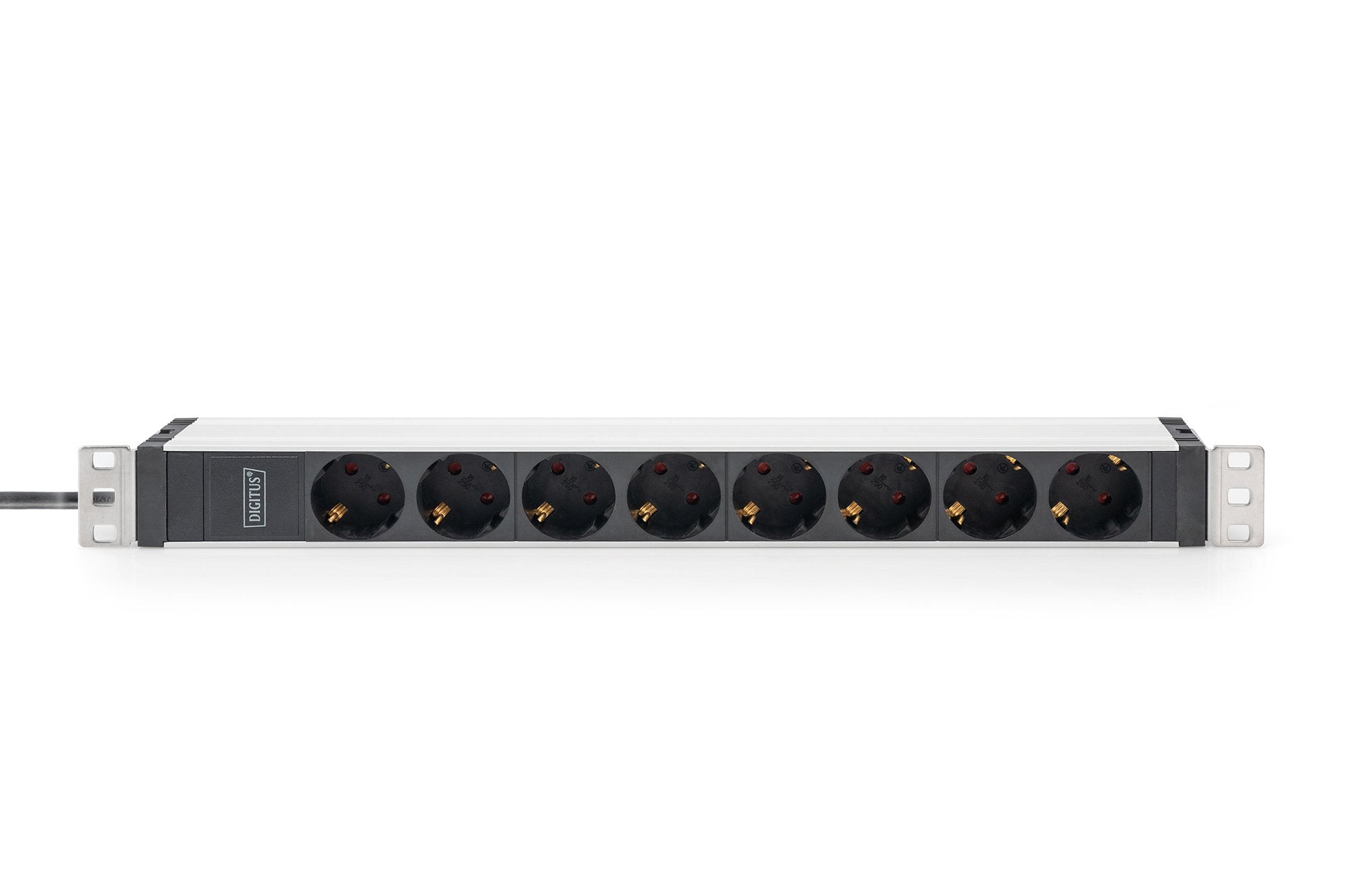 Digitus Regleta 8 Enchufes Con Contacto De Puesta A Tierra, Cable De Alimentación De 2 M, Conector Iec C20