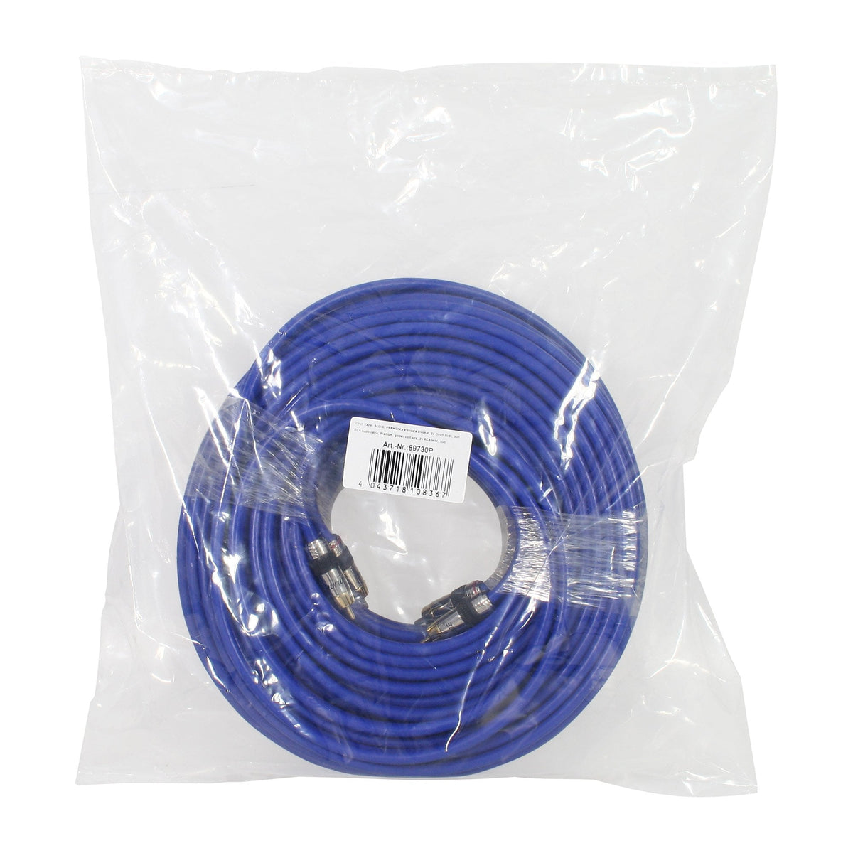 Cable De Audio Inline Premium Rca 2x Rca Macho A Macho 30m